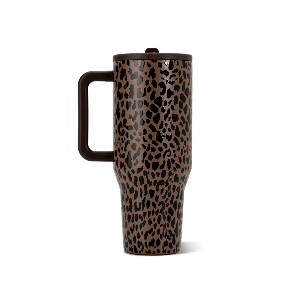 Traveler 40oz - Brown Leopard